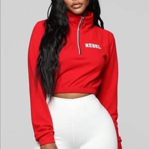 REBEL CROP SWEATER